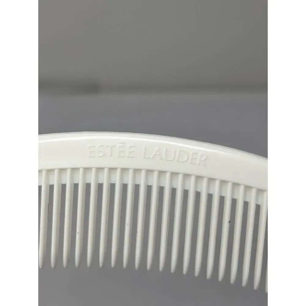 Vtg Estee Lauder Ball Tipped Small Travel Hair Brush Purse‎ Navy Blue 6.5” Comb